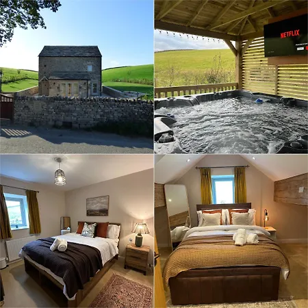 Private Luxury Barn With Hot Tub And Outdoor Entertainment, Yorkshire Dales Sleeps 10! *